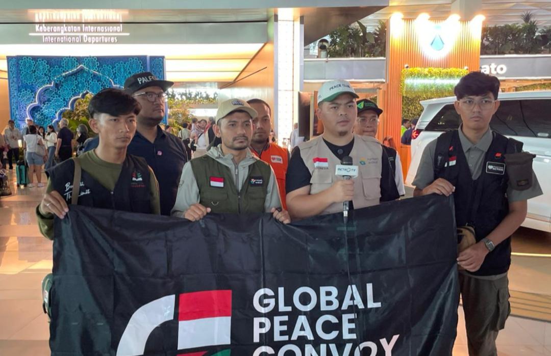 Global Peace Convoy Indonesia Berangkatkan Relawan Tambahan untuk Dukungan Logistik Palestina