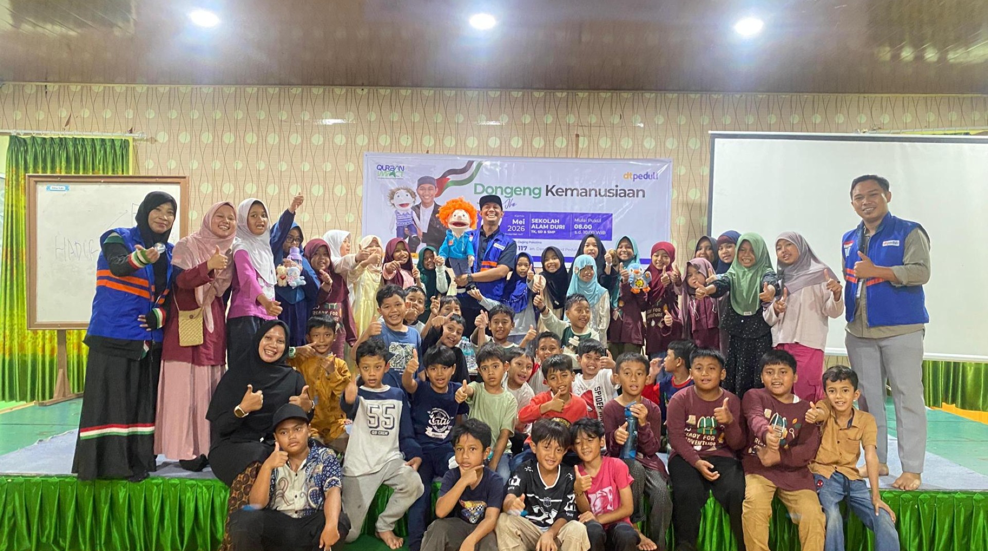 DT Peduli Riau Gelar Dongeng Kemanusiaan di Sekolah Alam Duri, Ratusan Siswa Antusias Belajar Berbagi 