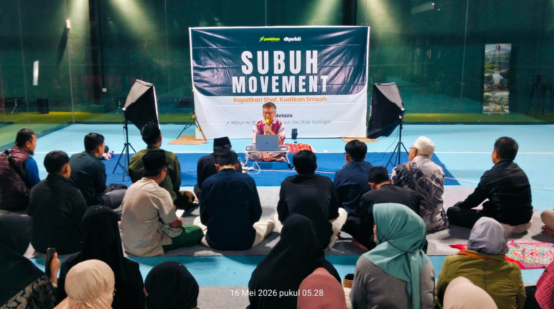 DT Peduli Kuningan dan Padelazo Gelar Subuh Movement, Padukan Kajian dan Olahraga
