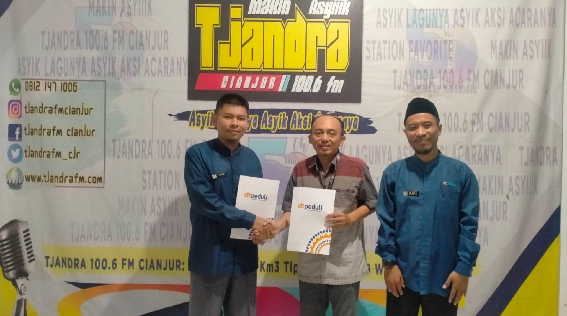 DT Peduli Cianjur Jalin Kerja Sama dengan Radio Tjandra FM, Dukung Penyebaran Informasi Program Kebaikan 