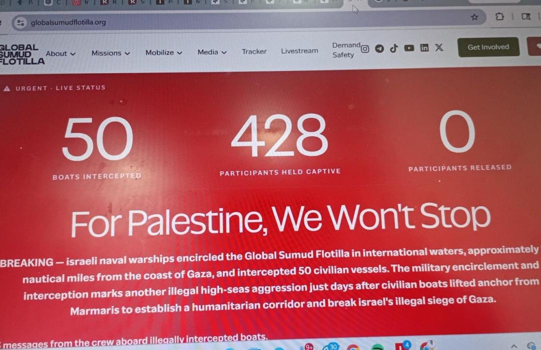 Militer Israel Cegat Armada GSF 2.0, Seluruh Relawan WNI Ditahan