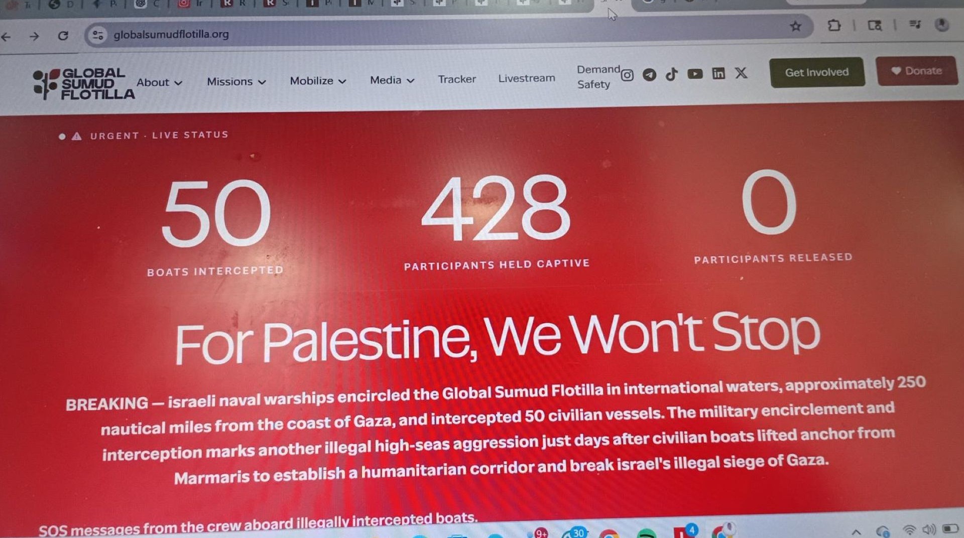 Militer Israel Cegat Armada GSF 2.0, Seluruh Relawan WNI Ditahan