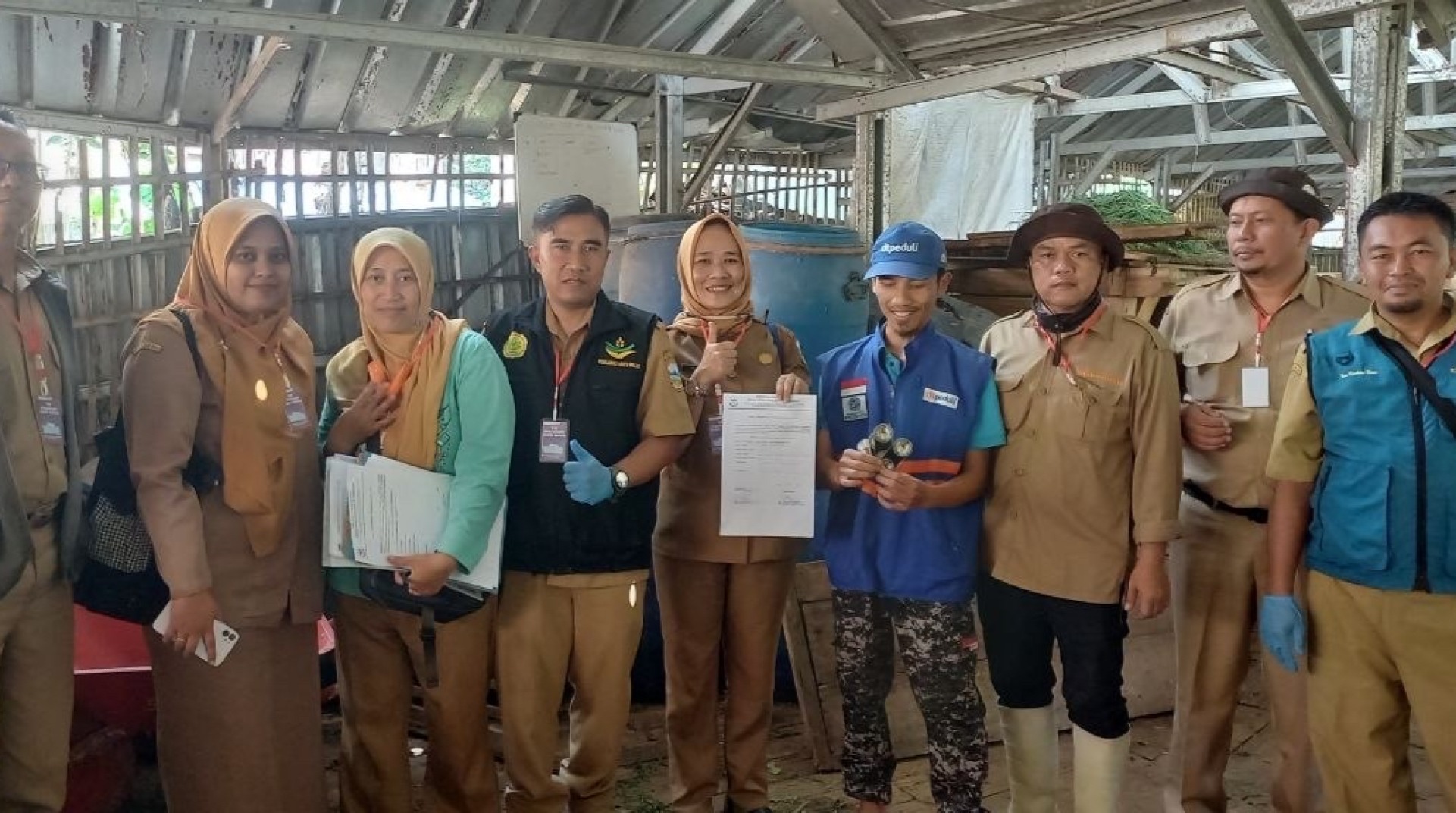 Dinas Peternakan dan Kesehatan Hewan Tinjau Kandang Qurban DT Peduli Garut 