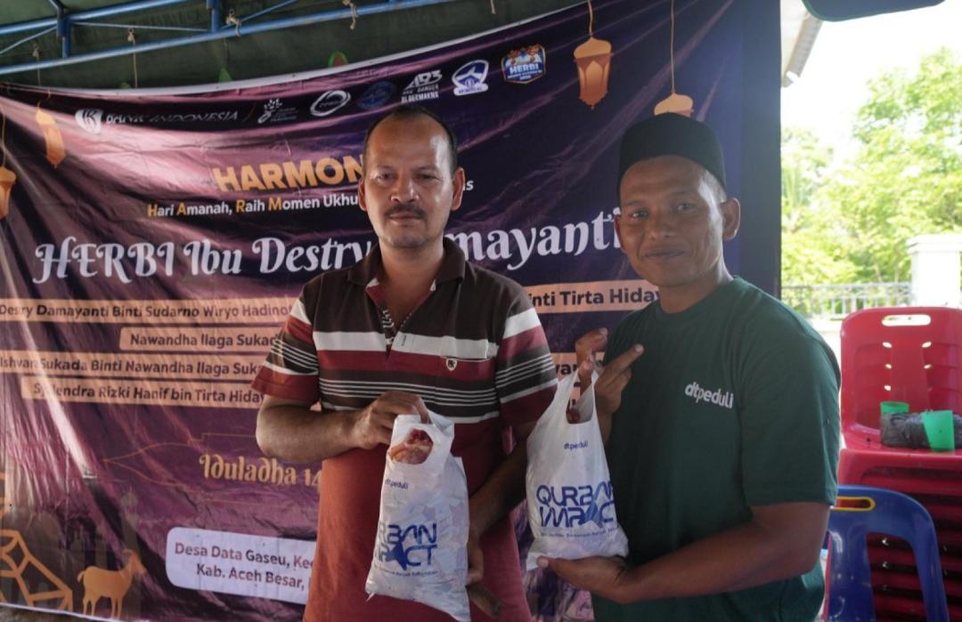 Bank Indonesia Melalui Program HERBI Salurkan Qurban kepada Masyarakat di Wilayah 3T Bersama DT Peduli Aceh 