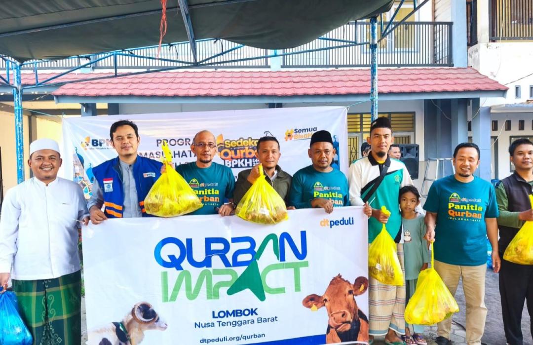 MPZ Palasmasta dan DT Peduli NTB Salurkan Qurban Sapi untuk Masyarakat di Desa Tebaban 