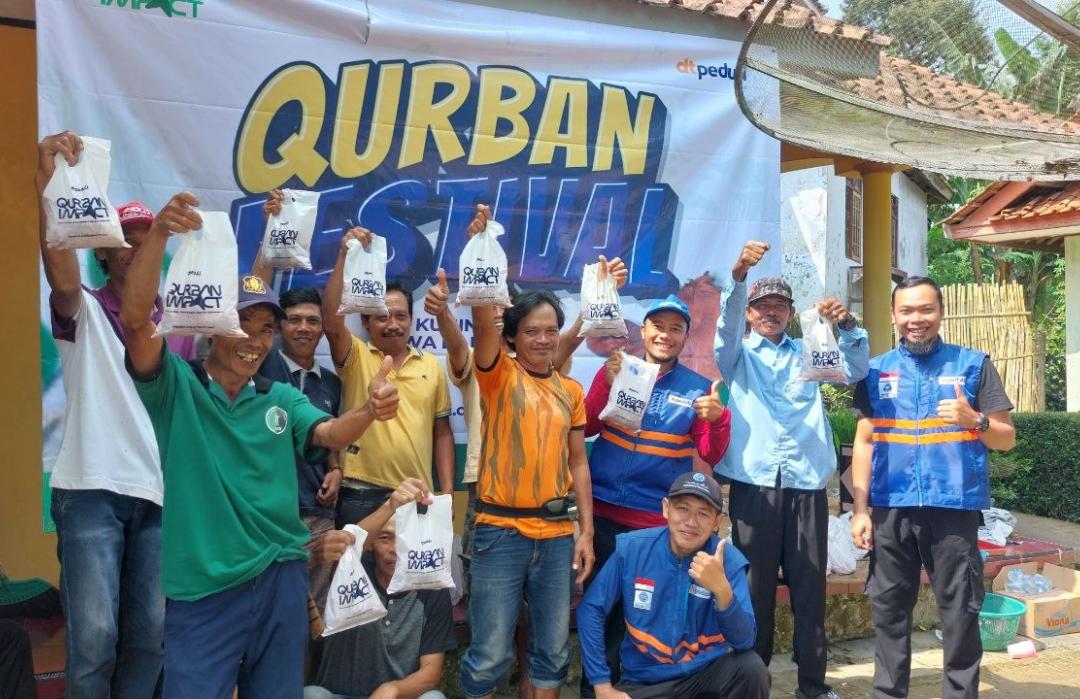 Tiga Tahun Tanpa Penyembelihan Hewan Qurban, DT Peduli Kuningan Hadir Bahagiakan Warga Dusun Dahu 