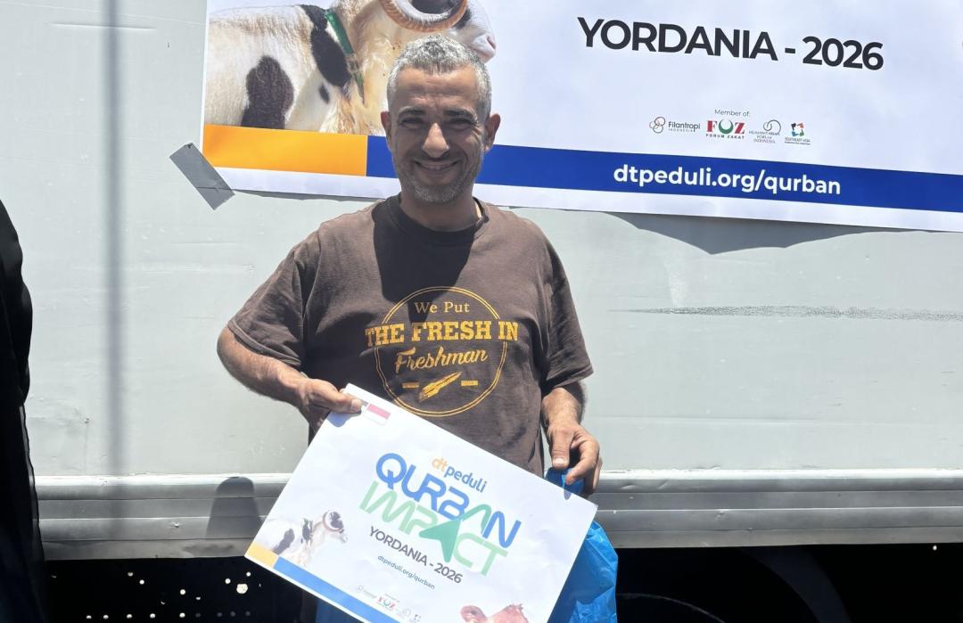 Senyum Lebaran Qurban Pengungsi Palestina di Yordania 
