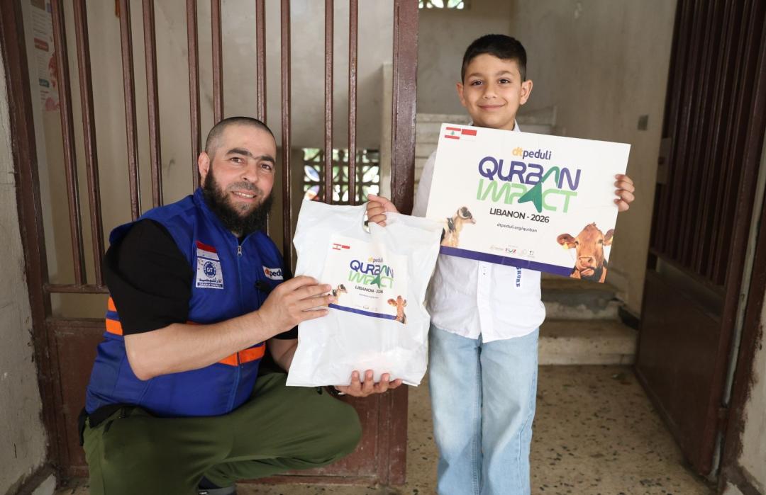 DT Peduli Salurkan Qurban di Lebanon, Beri Dampak bagi Pengungsi Palestina