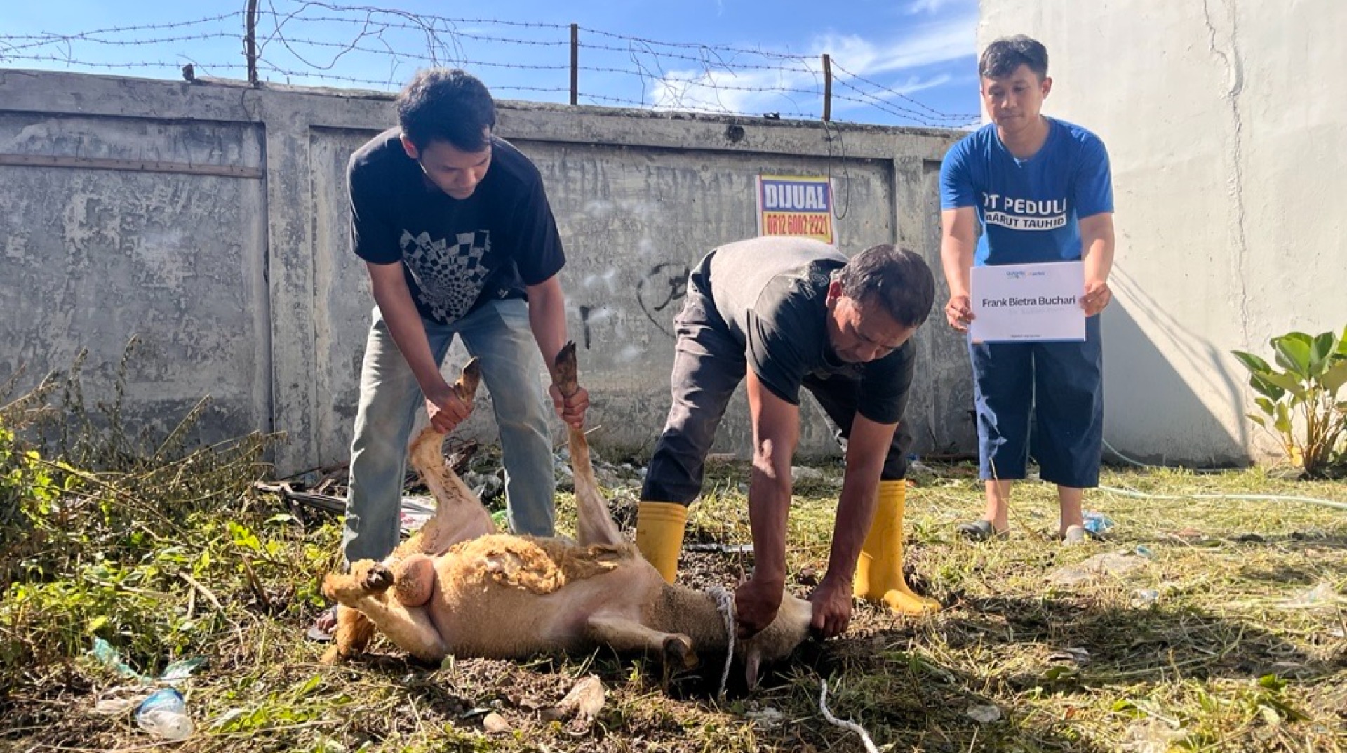 Setelah Lima Tahun Vakum, Warga Komplek Abadi Palace Kembali Rasakan Qurban Melalui DT Peduli Sumut 