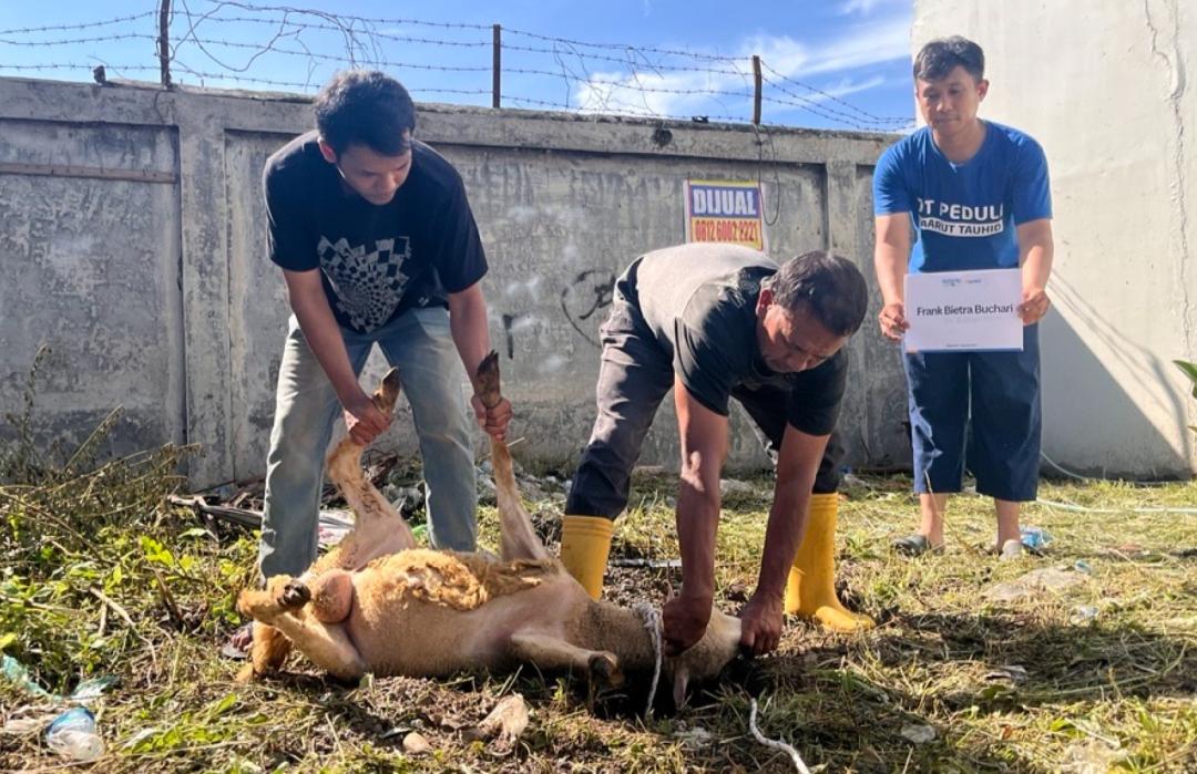 Setelah Lima Tahun Vakum, Warga Komplek Abadi Palace Kembali Rasakan Qurban Melalui DT Peduli Sumut 