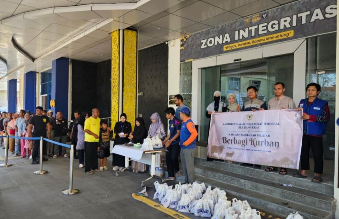 Qurban Impact, DT Peduli Kalsel Salurkan Qurban Bea Cukai Kalbagsel  