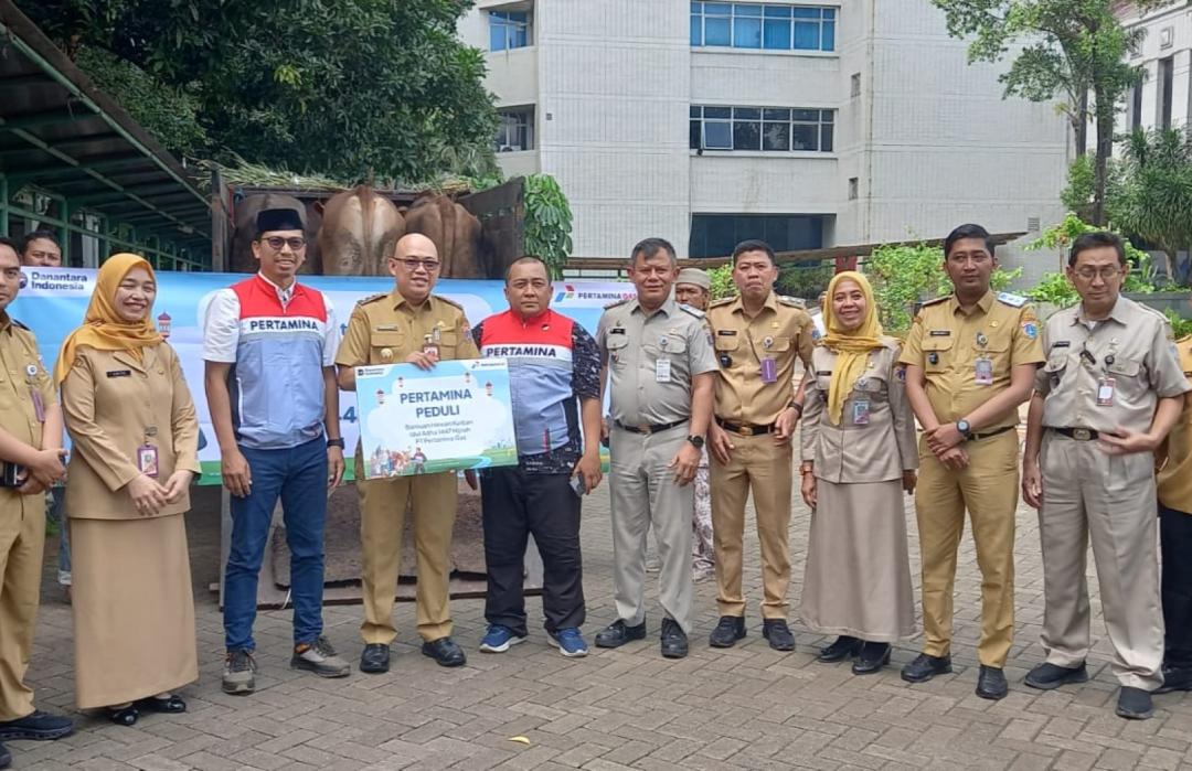 Pertamina Gas Bersama DT Peduli Jakarta Salurkan Hewan Qurban Serentak di 12 Lokasi Wilayah DKI Jakarta