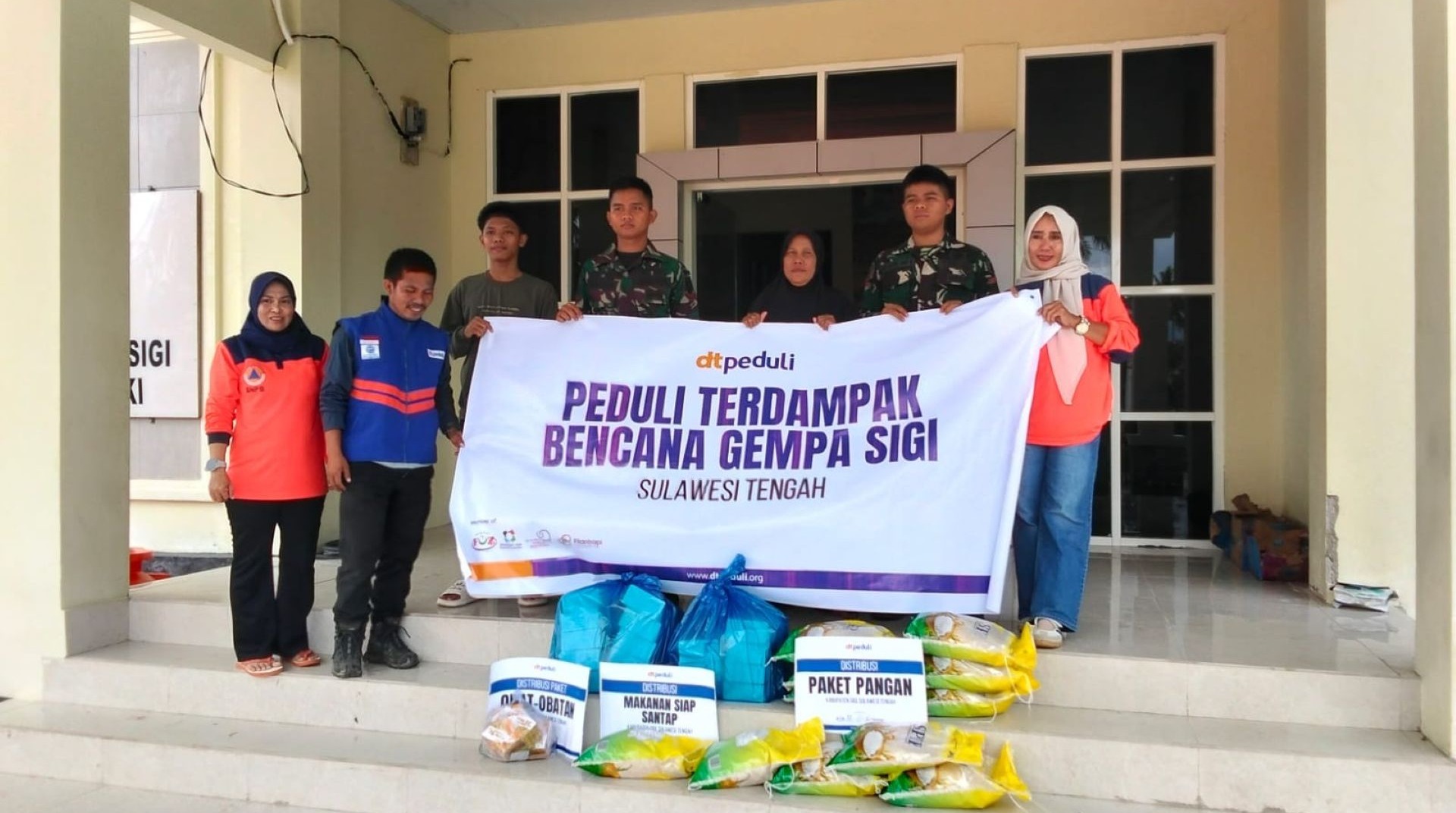 DT Peduli Salurkan Bantuan Kemanusiaan Gempa Bumi Sulawesi Tengah