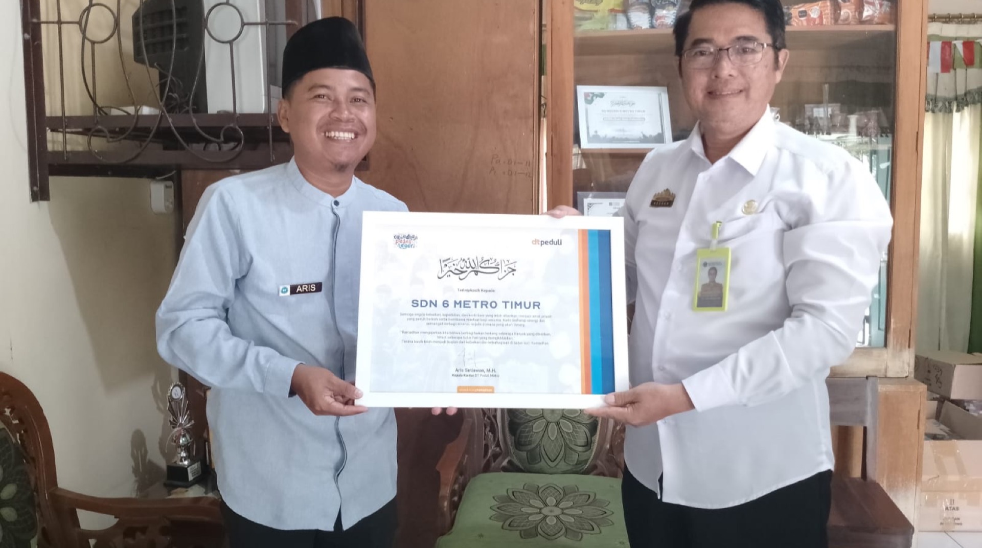DT Peduli Metro Pererat Silaturahmi dan Sinergi Bersama SD Negeri 6 Metro