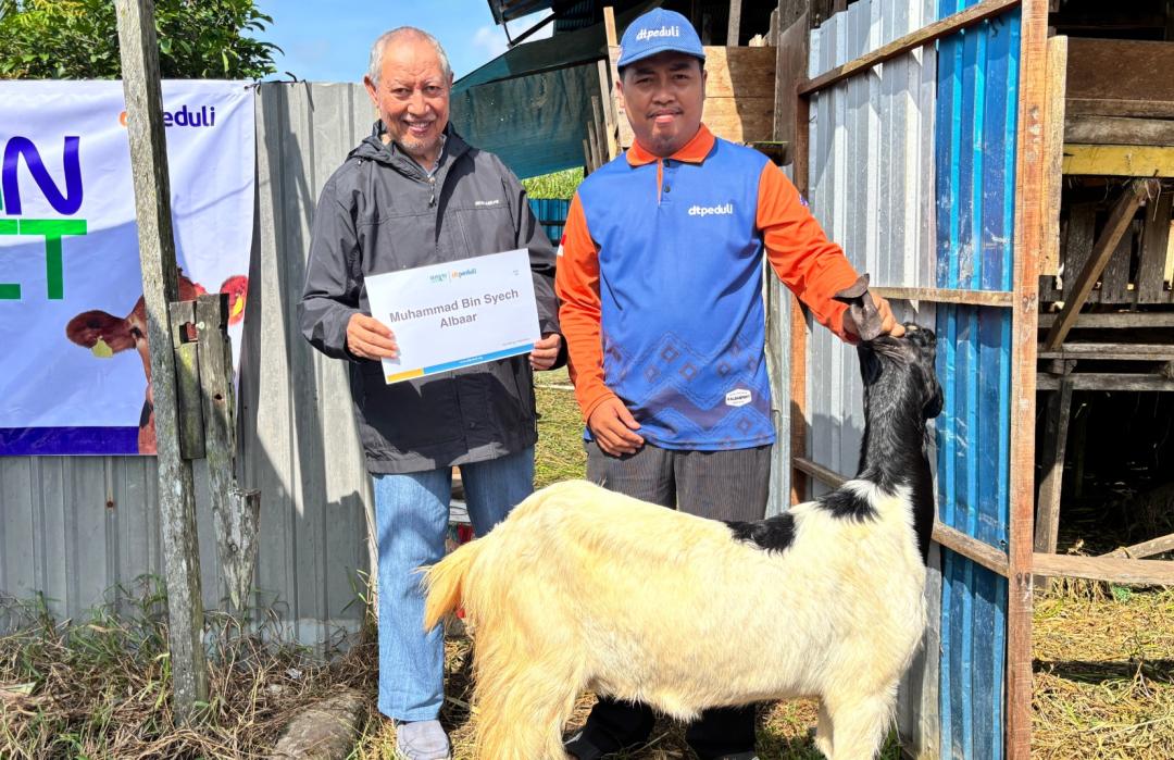 DT Peduli Kalsel Gelar Qurban Impact di Alalak, Barito Kuala, 12 Ekor Kambing Disembelih dan Disalurkan untuk Masyarakat 
