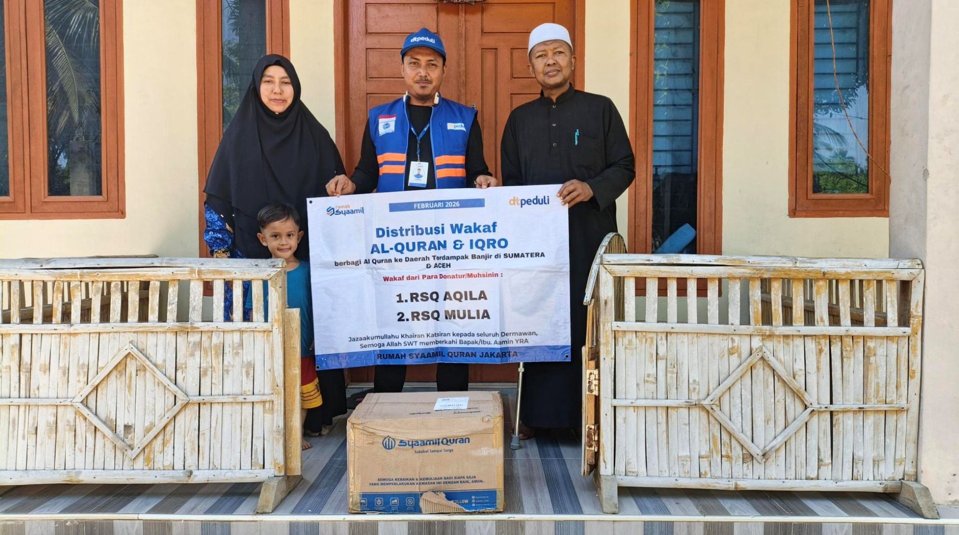 Syamil Quran dan DT Peduli Salurkan Ratusan Al-Qur'an untuk Wilayah Terdampak Bencana di Aceh 