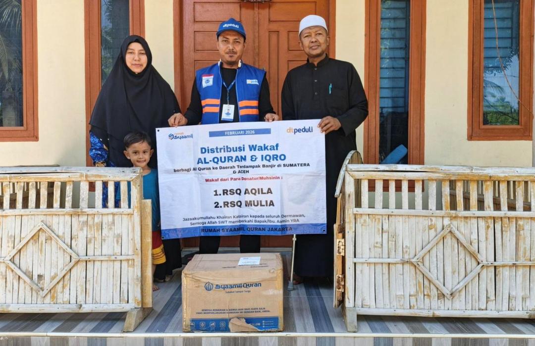 Syamil Quran dan DT Peduli Salurkan Ratusan Al-Qur'an untuk Wilayah Terdampak Bencana di Aceh 