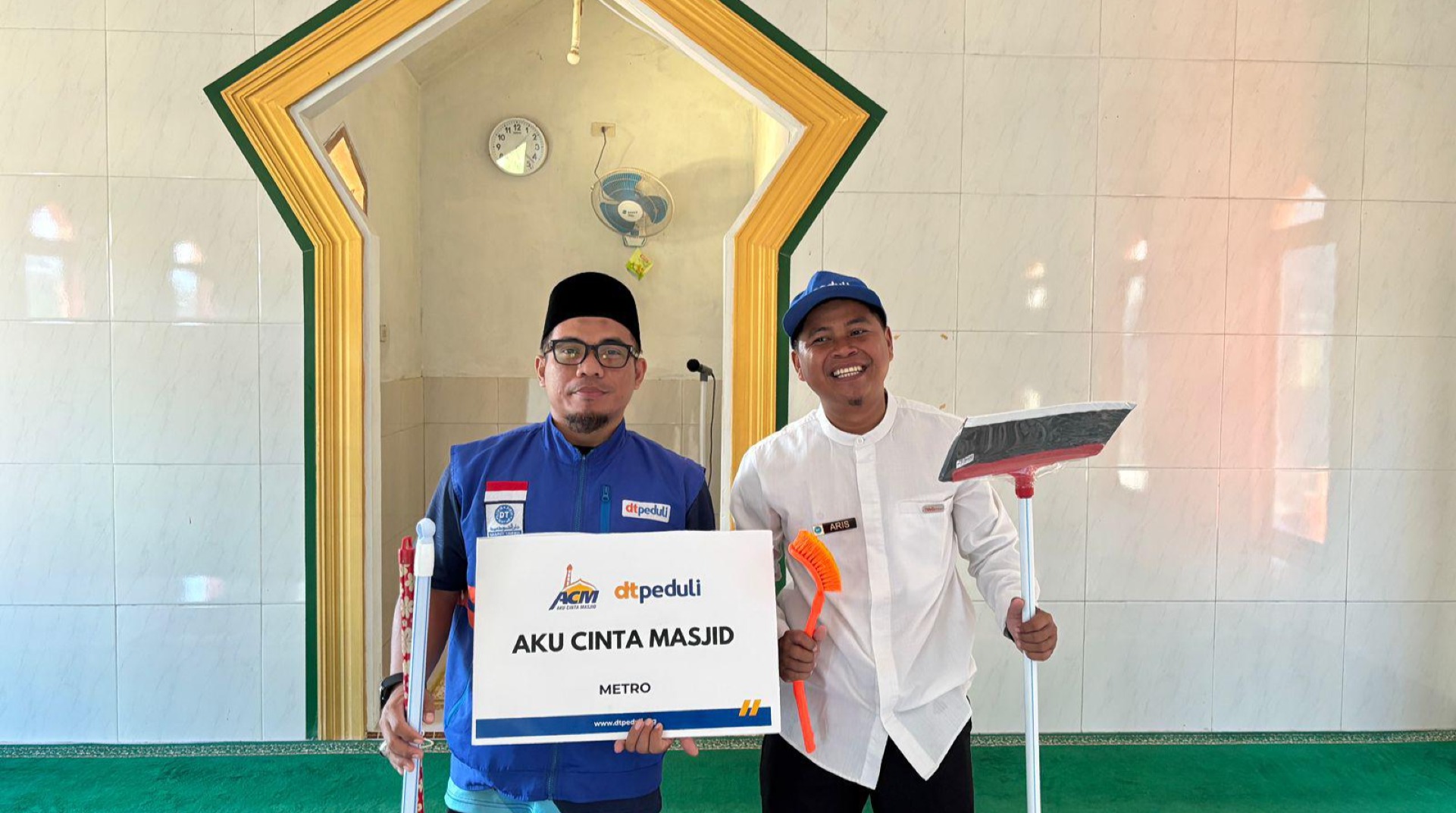 DT Peduli Metro Gelar Program Aku Cinta Masjid di Masjid Baitul Mubarok Jatiagung