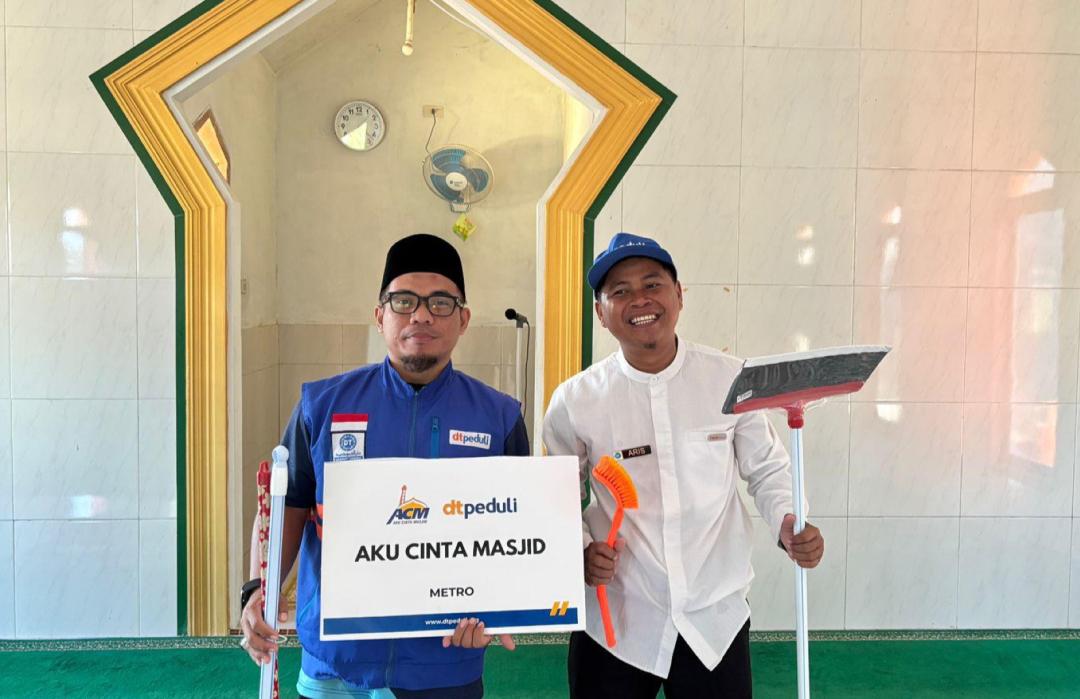 DT Peduli Metro Gelar Program Aku Cinta Masjid di Masjid Baitul Mubarok Jatiagung