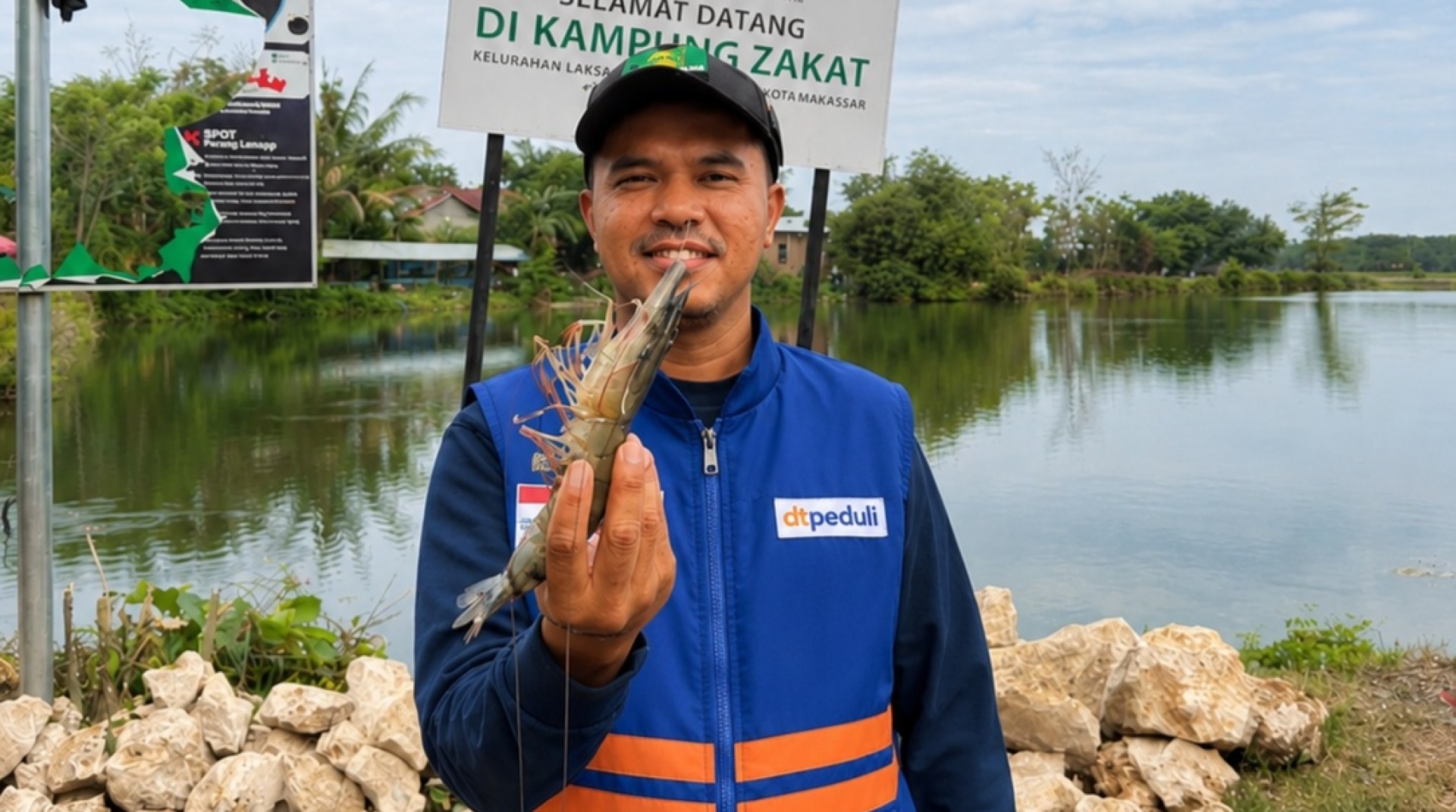 Petambak Binaan DT Peduli Sulsel dan Pelindo Sukses Panen Udang Windu 