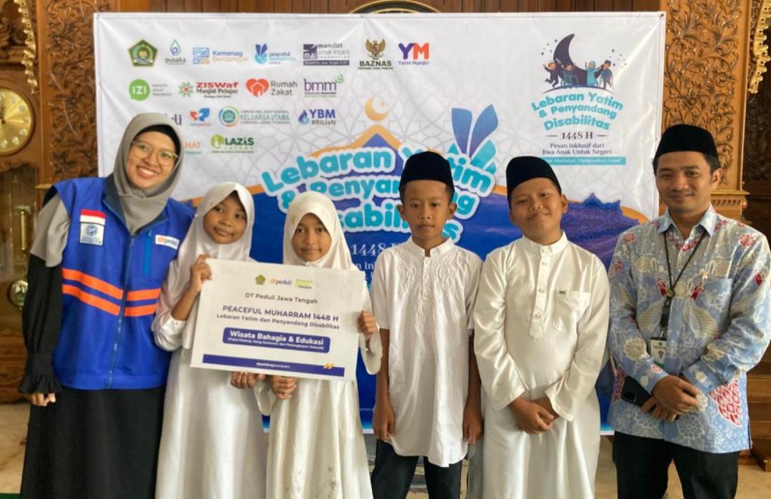 Muharram Penuh Makna, DT Peduli Jateng dan Kemenag Jateng Gelar Lebaran Yatim dan Disabilitas 