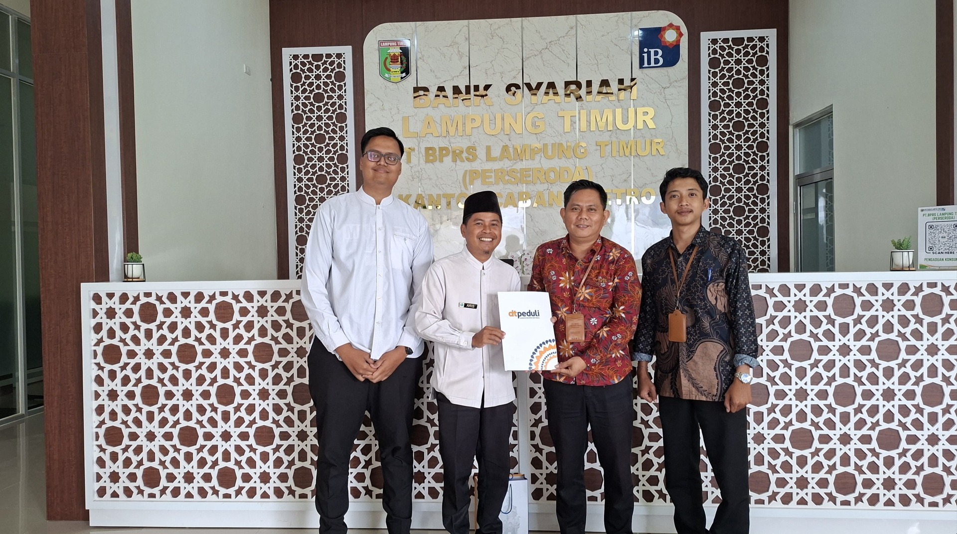  DT Peduli Metro Jalin Sinergi Program Tabungan Qurban dan Program Muharram dengan BPRS Lampung Timur