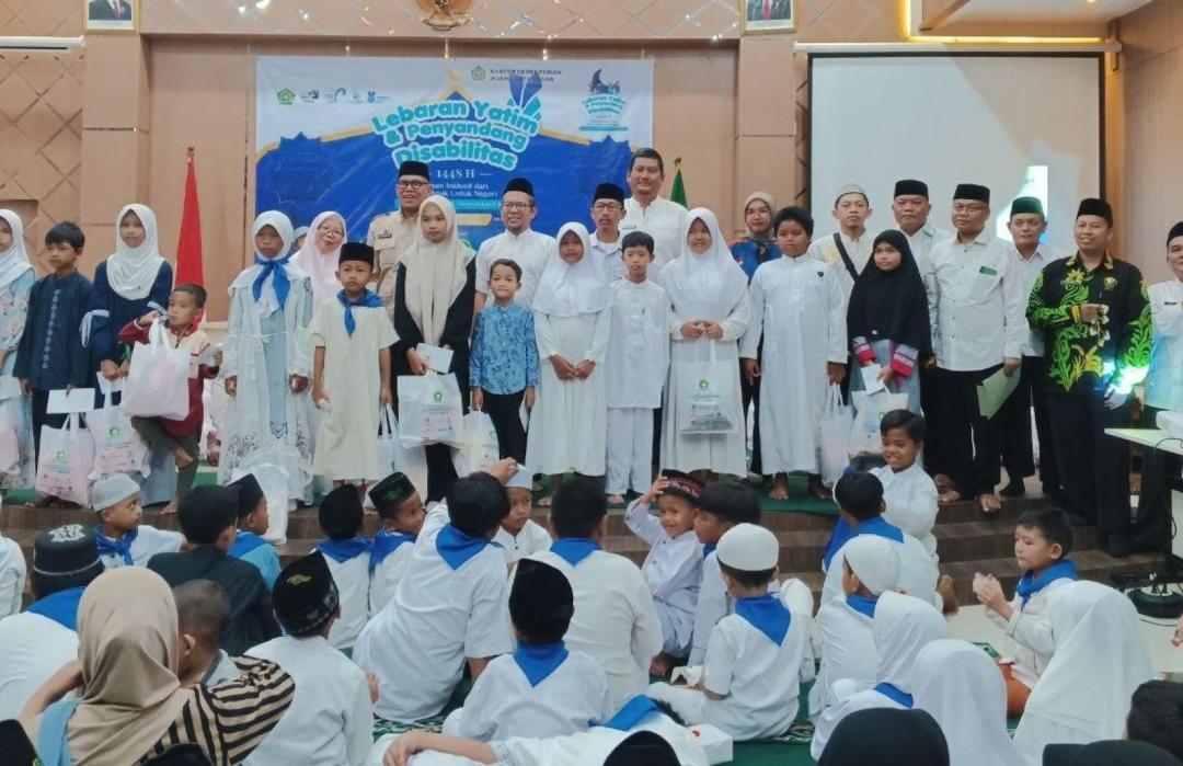 Bahagia Bersama Anak Negeri, DT Peduli Bersama Kemenag Kota Bogor Gelar Lebaran Yatim 1448 H 