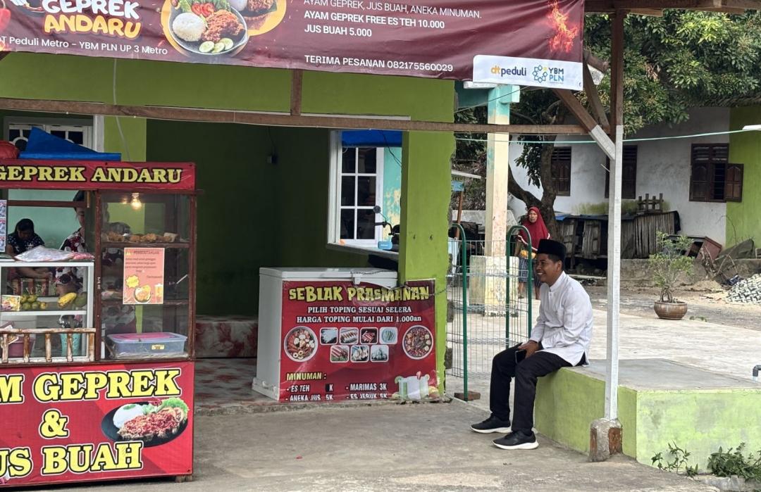 Pastikan UMKM Berjalan dan Berkembang, DT Peduli Metro Kunjungi Ayam Geprek Andaru 