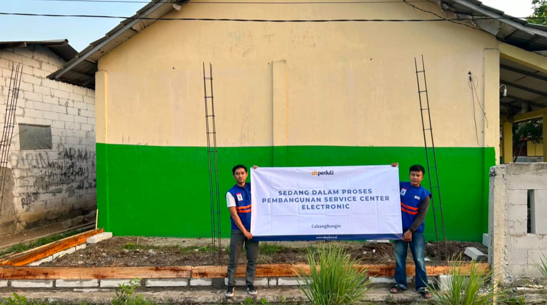DT Peduli Bekasi Resmi Mulai Pembangunan Service Center untuk Program Pelatihan Elektronik 