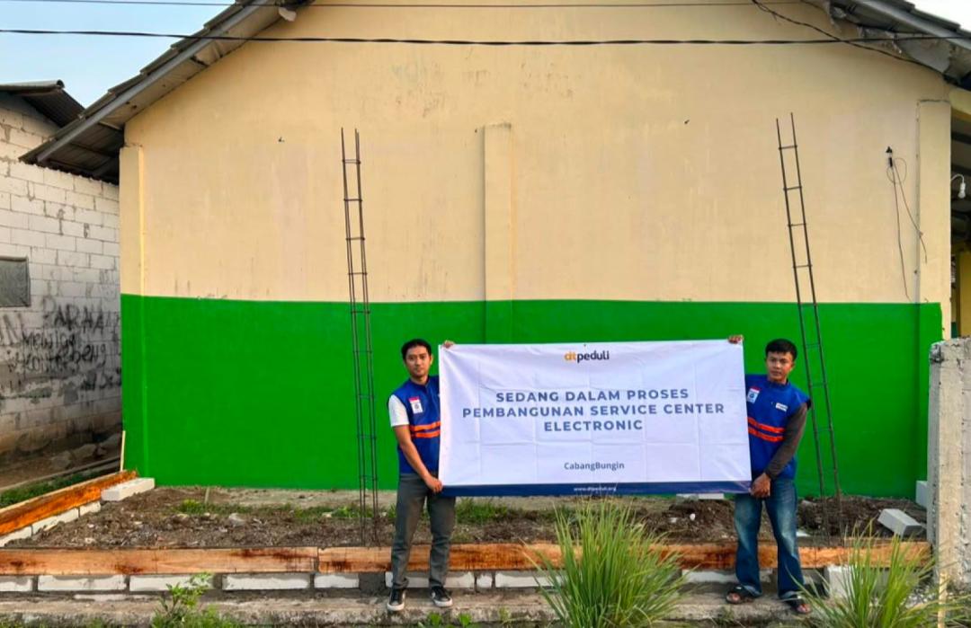 DT Peduli Bekasi Resmi Mulai Pembangunan Service Center untuk Program Pelatihan Elektronik 