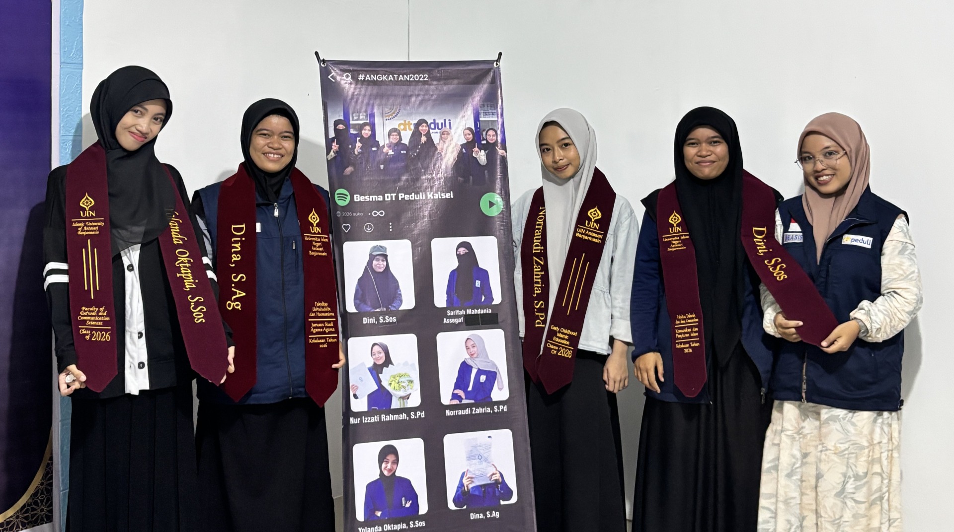Panen Prestasi, Pembinaan Beasiswa Khodimul Ummah DT Peduli Kalsel Diwarnai Lulusnya Lima Mahasiswa 