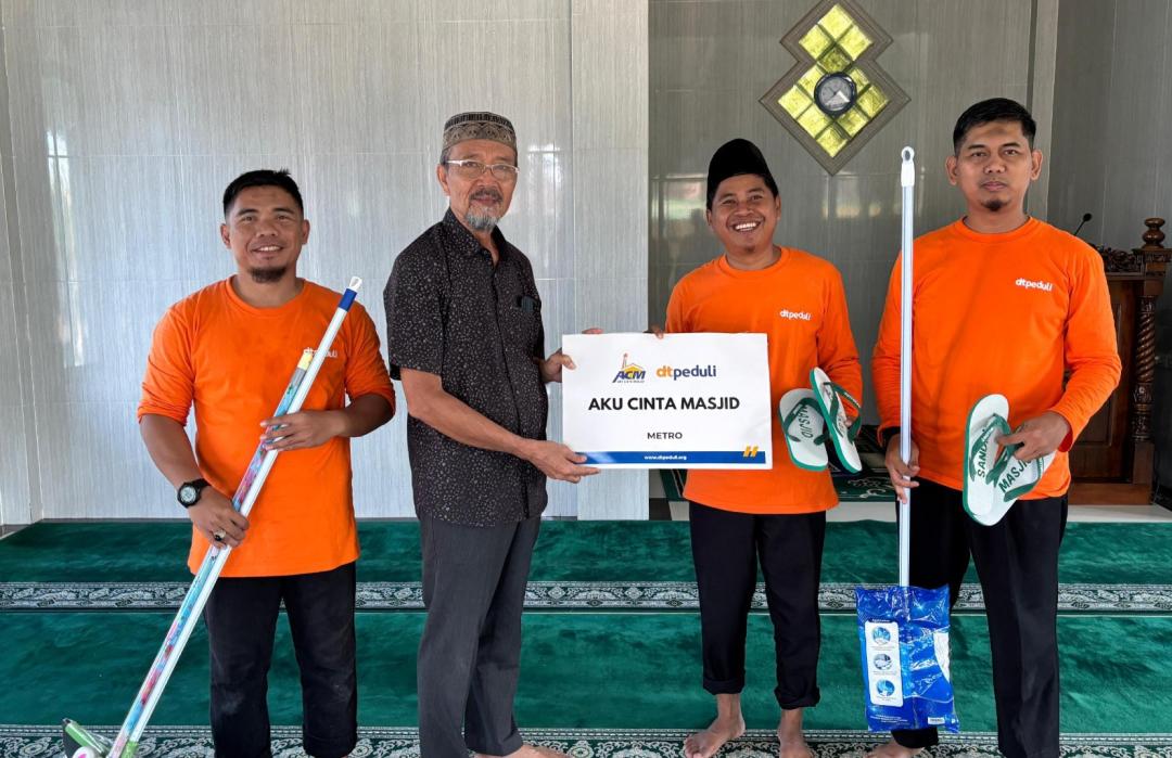 Tumbuhkan Kepedulian Terhadap Kebersihan Rumah Ibadah, DT Peduli Metro Gelar ACM di Musholla Al Hidayah 