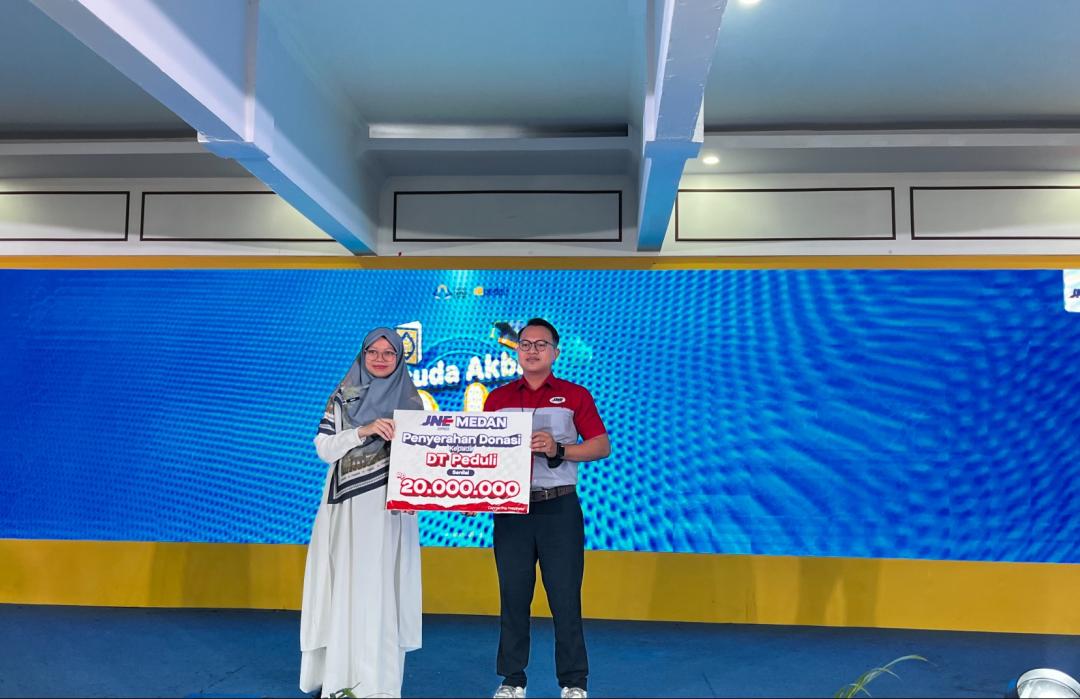 Perluas Manfaat bagi Masyarakat yang Membutuhkan, JNE Sumut Salurkan Donasi Melalui DT Peduli Sumut 