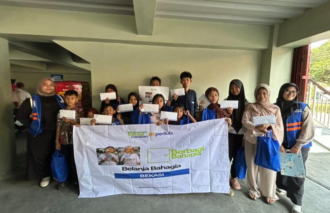 DT Peduli Bekasi Sukses Hadirkan Senyum di Wajah Anak Yatim dan Dhuafa dengan Kegiatan Belanja Bersama