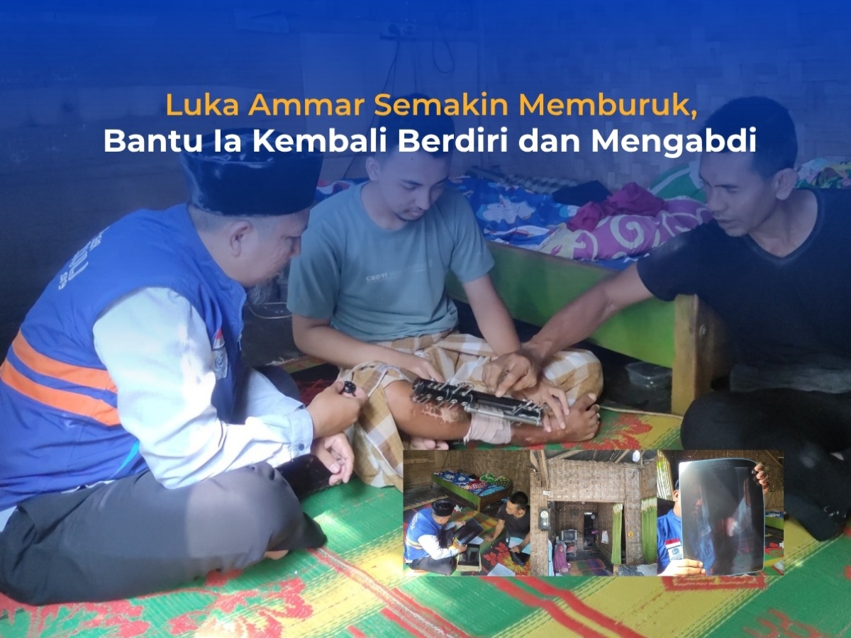 Luka Ammar Semakin Memburuk, Bantu Ia Kembali Berdiri dan Mengabdi