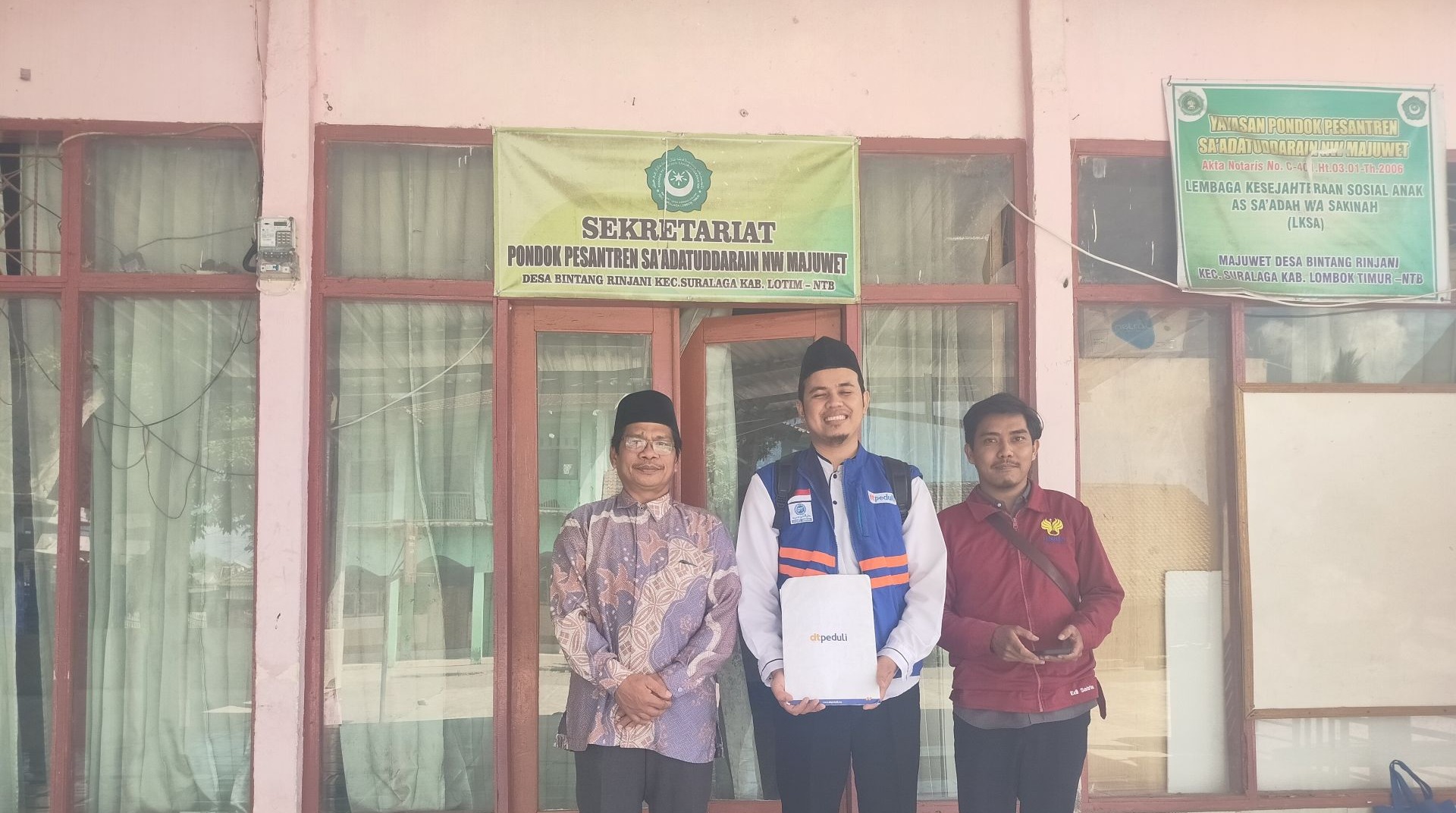 DT Peduli NTB Laksanakan Asesmen di Pondok Pesantren Sa'adatuddrain NW Majuwet 