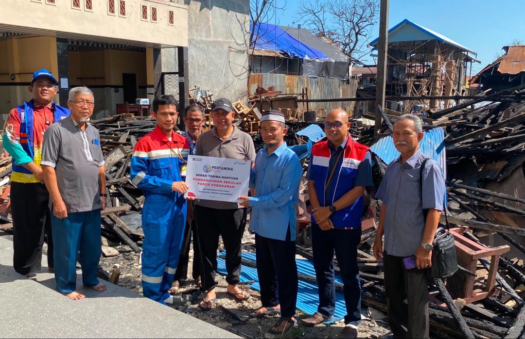 DT Peduli Kalsel dan Pertamina Salurkan Bantuan Pembangunan untuk MTs dan MA Muhammadiyah 1 Banjarmasin