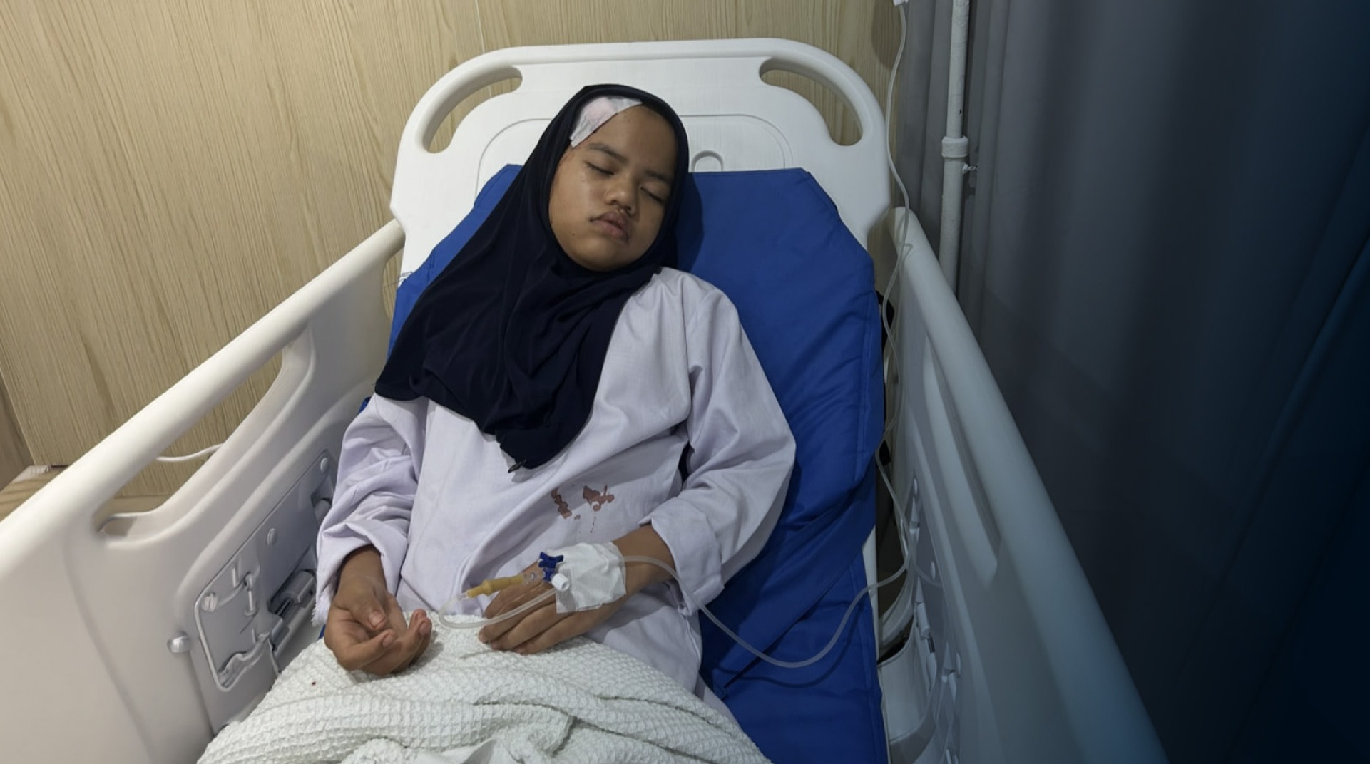 Santri Rumah Peduli Yatim Pematang Siantar Butuh Bantuan Operasi Setelah Kecelakaan