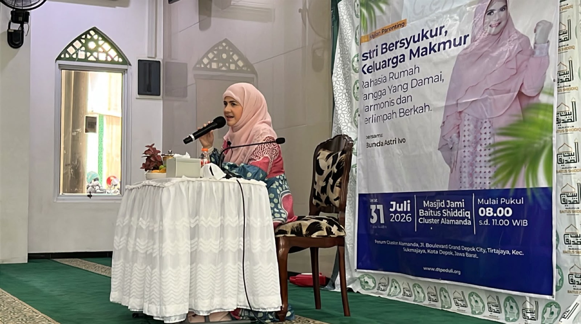 DT Peduli Depok Dukung Majelis Taklim Baitusshidiq Grand Depok City (CGD) Gelar Kajian Bersama Bunda Astri Ivo 