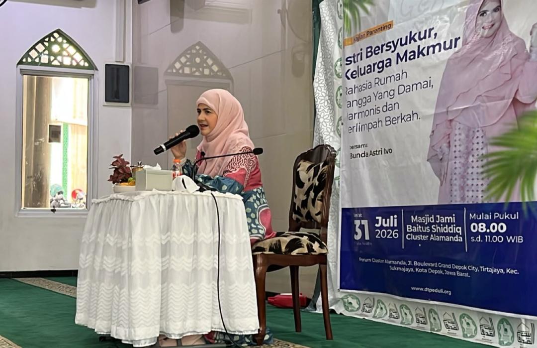 DT Peduli Depok Dukung Majelis Taklim Baitusshidiq Grand Depok City (CGD) Gelar Kajian Bersama Bunda Astri Ivo 