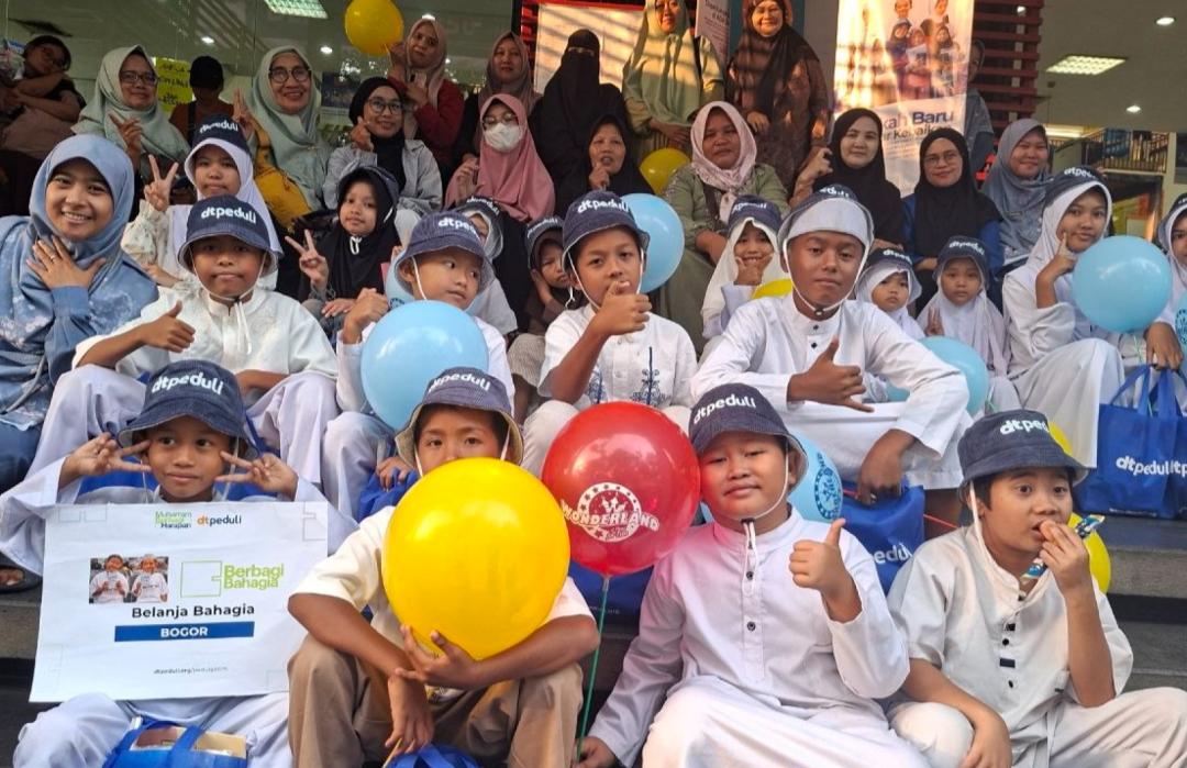 Tahun Ajaran Baru, DT Peduli Bogor Gelar Belanja Bahagia untuk Yatim dan Dhuafa