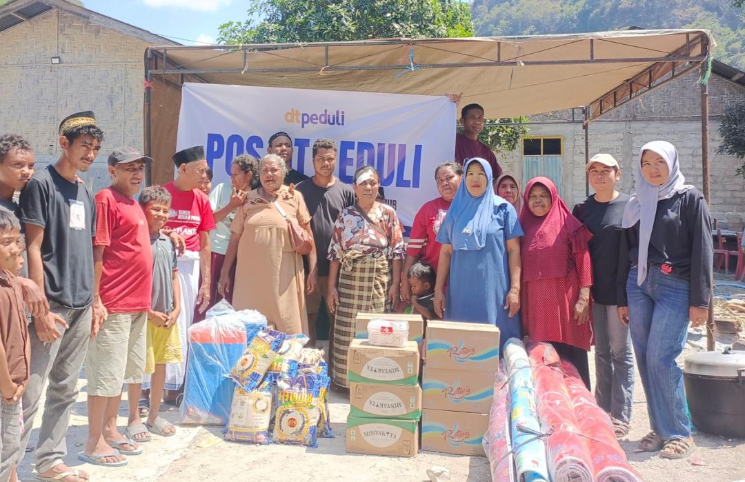 40 Ribu Lebih Warga Mengungsi, DT Peduli Salurkan Bantuan ke Manggarai
