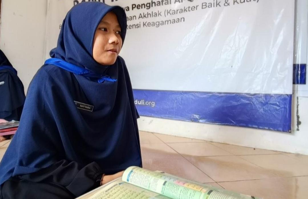 Nayyara, Santri RTQ DT Peduli Bogor Ungkap Bahagia Usai Selesaikan Tasmi' Bilghaib Juz 4 
