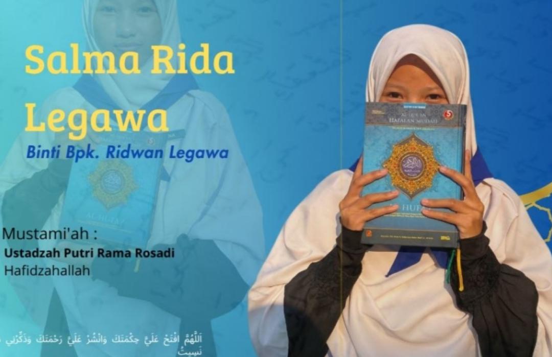 Salma Rida Legawa, Santri RTQ DT Peduli Bogor Berhasil Tasmi' Bilghaib 3 Juz Al-Qur'an