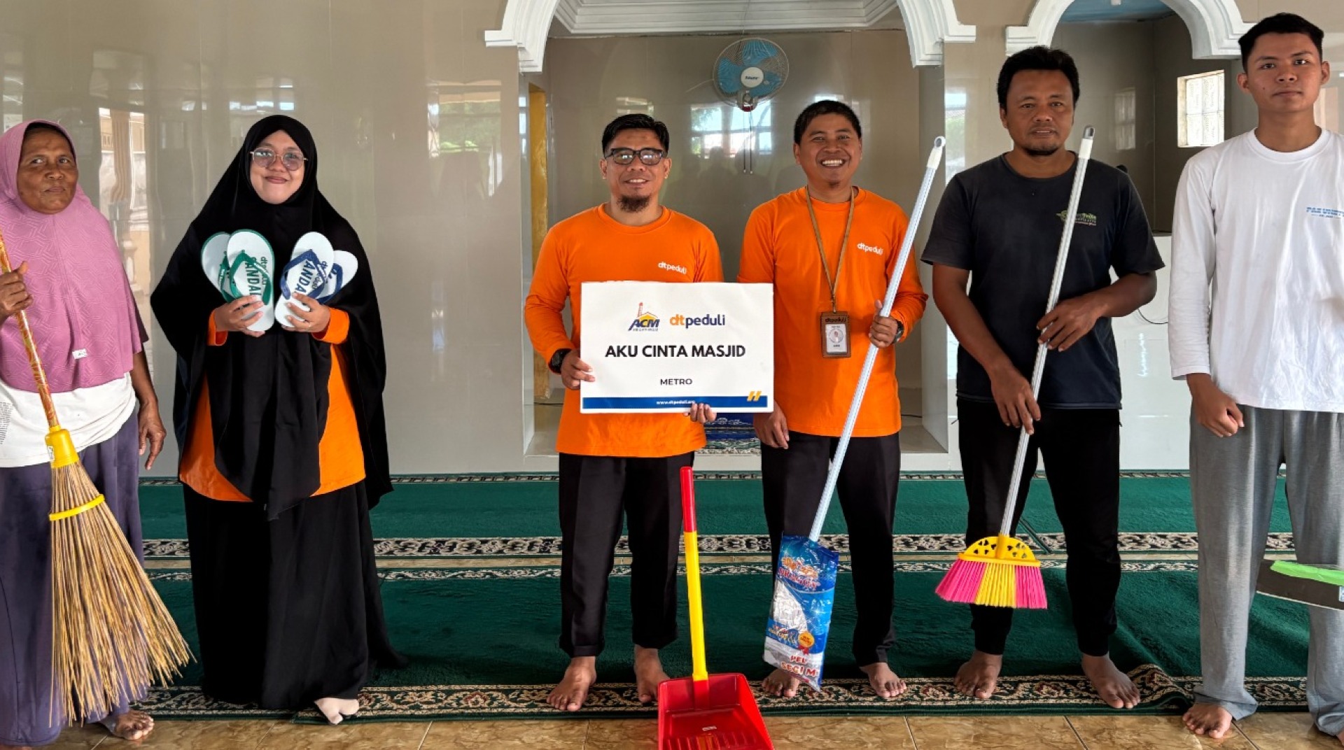 Program Aku Cinta Masjid DT Peduli Metro Kini Sampai di Titik ke-20
