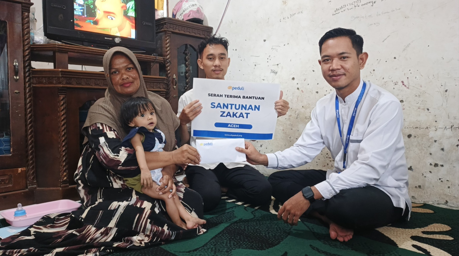 DT Peduli Aceh Salurkan Dana Zakat untuk Bantu Pengobatan Balita Pengidap Sakit Jantung Kompleks