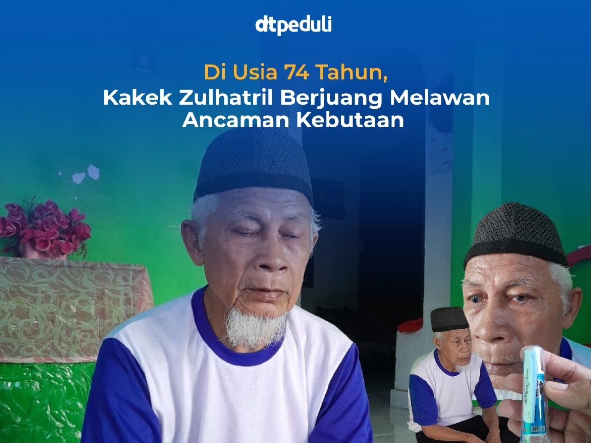 Di Usia 74 Tahun, Kakek Zulhatril Berjuang Melawan Ancaman Kebutaan