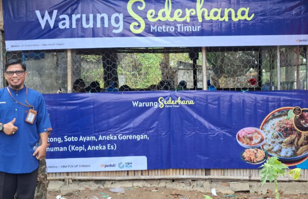 DT Peduli Metro dan YBM PLN Salurkan Program UMKM Warung Sederhana untuk Dukung Kemandirian Ekonomi