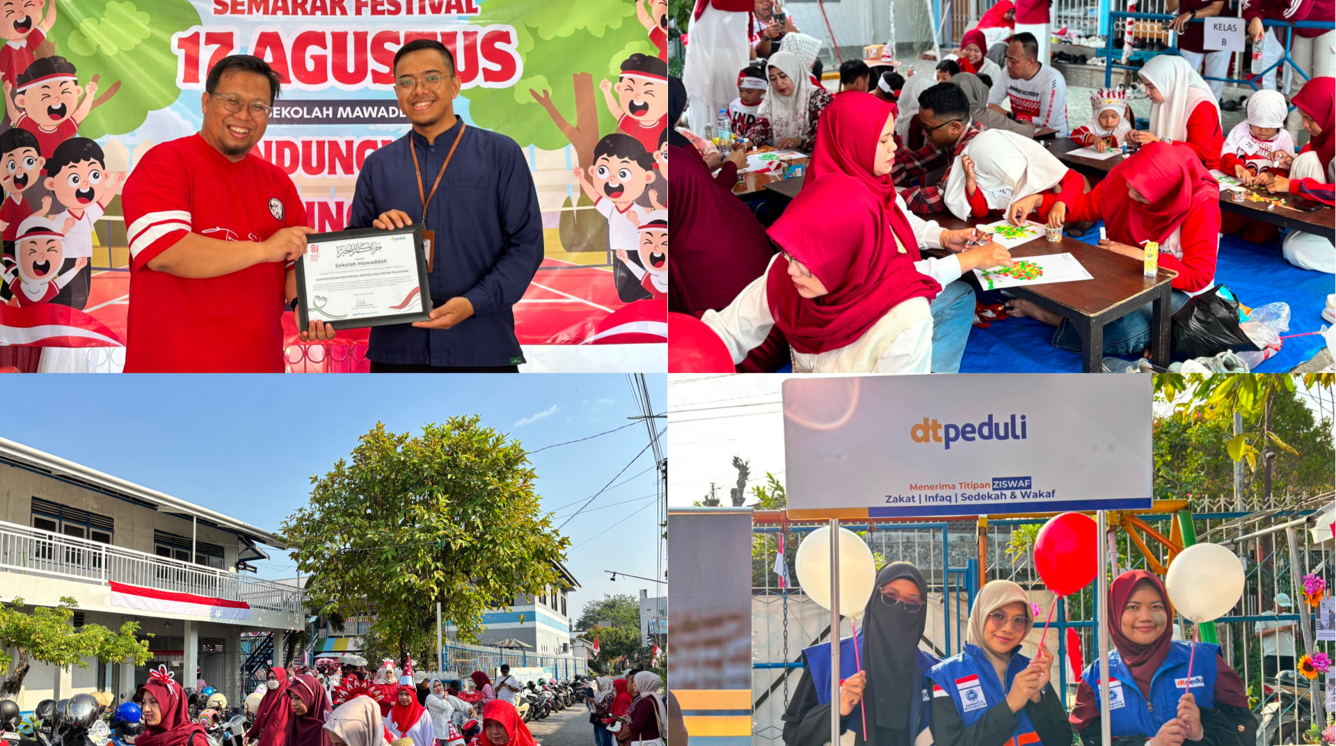DT Peduli Kalsel Bersama Sekolah Mawaddah Meriahkan Hut RI ke-81 dan Ajak Peserta Peduli Palestina