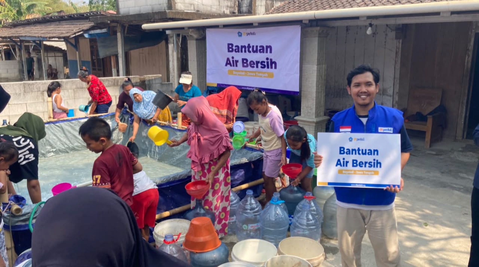 DT Peduli Jateng Salurkan 14.000 Liter Air Bersih untuk Warga Dusun Bendungan, Kabupaten Boyolali